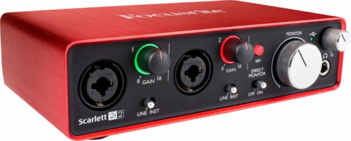 Audio interface Focusrite SCARLETT 2I2 2ND GEN Monitor-controlling, Incl. software